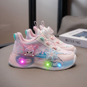 KUOBURENSHENG | Child Slip-resistant Light-up Rotary-buckle Shoes