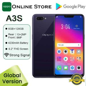 OPPO A3S Cellphone Sale Original Phone 6G RAM + 128GB ROM New and Legit Cellphone New oppo Smartphone 6.2” Full HD Screen Android Phone 1 Year Warranty