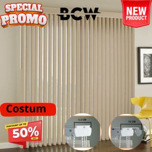 Vertikal blind blackout 100% - Gorden Tarik - Gorden kantor - Gorden lipat - Gorden Kostum