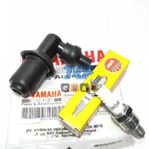 Busi NGK C7HSA + Tutup Busi Cangklong Kepala Busi Mio Sporty Smile Mio Soul Karbu Fino Nouvo 5TL Dop