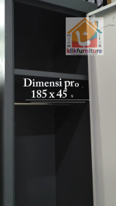 KLIKFURNITURE FULL BESI Loker Besi 1 Pintu + Gantungan Hanger LK001