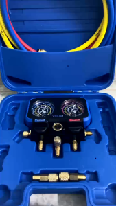 Đồng hồ đôi nạp gas dùng cho cả R22 - R410 Value VRM2-B-0401 chính hãng full hộp có dây -ICYTECH