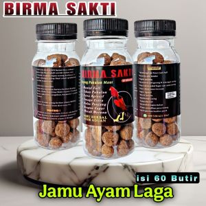 BIRMA SAKTI Jamu ayam laga isi 60 butir pil extra power raja pukul