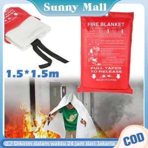 Fire Blanket Original Pemadam Api Fiberglass Kain Pemadam Api Selimut Anti Api - 150 X 150 cm