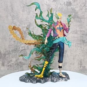 Mô Hình One Piece Marco dáng đứng hoá phượng hoàng lửa xanh siêu ngầu cao 34cm nặng 800g -  Mô hình Anime giá sỉ Figure OnePiece