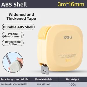 deli | Anti-scratch High-accuracy Compact Metal Measuring Tape 5m