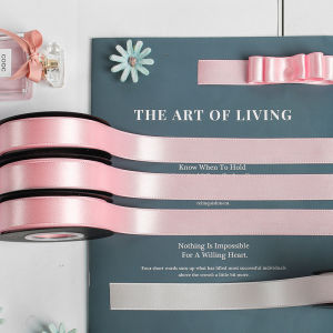 Zhuocai Pink Bright Ribbon Gift Box Bows Ribbon Hair Accessories Ribbon DIY Bouquet Thickened Ribbon