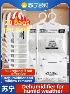 Hanging Humidity Absorber Bag Mold Proof Dryer for Wardrobe Moisture Removal Air Freshener Deodorant Household Essential