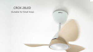DEKA+ CROX 28 3 Blades 14 Speeds +TURBO with Remote Control DC Motor 3 Colour LED Ceiling Fan MB/WH/WN/PW Kipas Siling