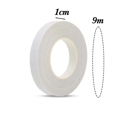 9M Double Sided Fabric Tape Invisible No Sew Pants Hem Tape DIY Cuff Adjustment Clothes Shorten Sewing Tools