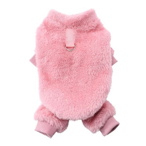 Winter Warm Pet Clothes Soft Flannel Dog Jumpsuit Puppy Cats Four Legs Jacket Coat for Small Medium Dogs Chihuahua Yorkie Outfit