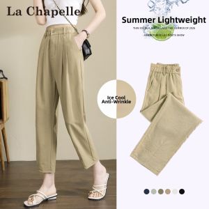 La Chapelle | High Waist Anti-Wrinkle Thin Casual Pants for Short Women