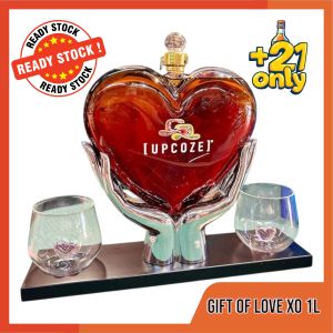 GIFT OF LOVE SET XO BRANDY 1L