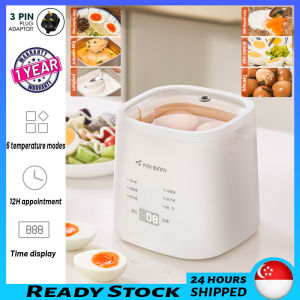 [READY STOCK]Electric Egg Boiler Egg Maker Cooker Breakfast Steamer Auto Power-off 6 Modes Of Temperature