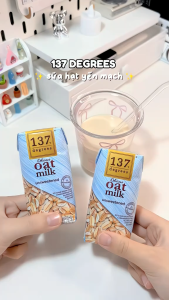 [COMBO 2 LỐC 180ML TẶNG 1 CHAI MOGU 220ML] Sữa Hạt Nguyên Chất Không Đường NHIỀU VỊ 137 DEGREES 180ml Dinh Dưỡng Chính Hãng Thái Lan Dinh Dưỡng Healthy