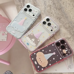Cute Cartoon Party Animal Matte TPU Phone Case Anti Fingerprint Shockproof Cover For iPhone 18 17 16 15 14 13 Pro Max 12 11 10 9 8 7 6 5 4 3 2 1
