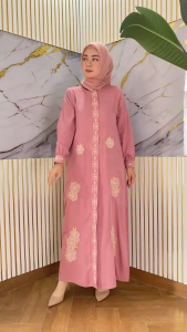GAMIS BORDIR KOMPUTER TERBARU 2025 BAHAN Rayon / DRESS WANITA