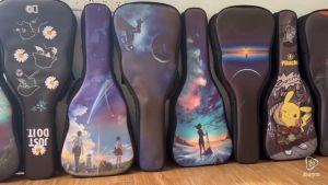 กระเป๋าเก็บกีต้าร์ หนัง PU กันน้ำหนาผ้าฝ้ายมุก 20 มมทนทาน