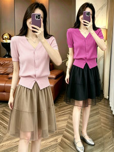 XUNYI | Áo Mỏng V-Neck Chống Nắng Tay Ngắn