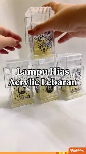 Lampu Dekorasi Ramadhan Acrylic | Hiasan Meja & Gantung | Eid Mubarak