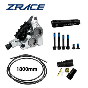 ZRACE | ZRACE XG4 Flat Mount 4 Pistons Caliper Road Hydraulic Brake Caliper ICE-TECH Pads BMX Racing Caliper Full CNC Lightweight