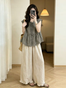 SUSIEYUAN | Bộ Quần Culottes Chấm Bi Độc Đáo Mùa Hè