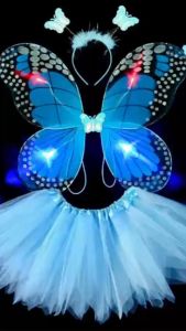 Bộ Cánh bướm có đèn - Kèm Váy cho bé hóa trang Nàng tiên bướm siêu đáng yêu