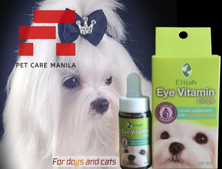 Elijah Eye Vitamin Drops Eye Vita for Tear Stain Remover for Dogs and Cats 20 ml