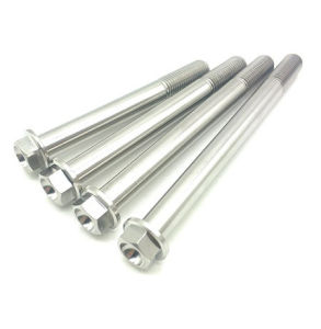 Vitaltitanium Titanium Bolt M10 X 85Mm 100Mm 110Mm 120Mm 155Mm Thread Pitch 1.25 Hex Head Flange Hexagon Flange Bolts Gr5 Titanium Screw Ti Bolt For Motorbike Mortorcycle Car Ti Screw 6al4v Titanium ราคา1ชิ้น
