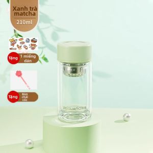 Fuguang | Ly Nước Trà Kính Thời Trang Dành Cho Phụ Nữ Có Thể Mang Đi