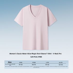 MUZHIBAIXIAOT | Waterproof Smooth V-Neck Slim T-Shirt