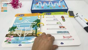 Bộ Tập Tô Vẽ Thông Minh Thanh Nga Xoá Được. Đồ Chơi Giáo Dục Toàn Diện Cho Bé