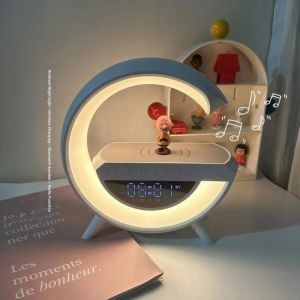 Atmospheric Lamp Wireless Charging Bluetooth Speaker with Clock