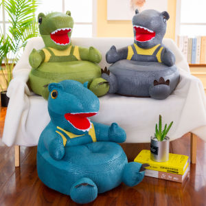 Taii Creative childrens lazy small sofa cartoon dinosaur sofa seat baby learning chair plush toy sofa include cotton