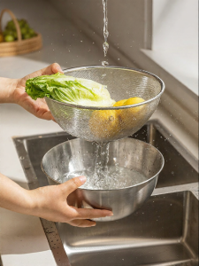 MODERN SWEETHOME | Multifunctional Stainless Steel Draining Basket