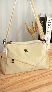 AOLONG AZIZA 5099# - Slingbag Wanita  Terbaru Tas Bahu Multifungsi Bahan Parasut Glossy