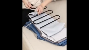 1PC S-Shaped Clothes Metal Hanger Holder Multi-function Pants Hangers Closet