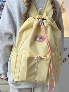 Mismi Isabella Bag Tas Ransel Wanita Stylish Tali Serut School Backpack Perempuan Korea - 47I