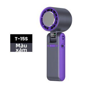 Quạt Làm Mát Bán Dẫn Cầm Tay Di Động Có Gói Đá 100 Tốc Độ USB Có Thể Sạc Lại Quạt Để Bàn Mini Để Sử Dụng Ngoài Trời Có Thể Gập Lại