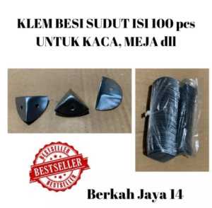 KLEM PLAT BESI SUDUT MEJA 30x30 mm ISI 100 PCS PELINDUNG POJOK UJUNG LEMARI HARGA MURAH BARANG BERKUALITAS PROMO DISKON TERLARIS
