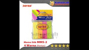 Memo Stick MMS 2 Joyko / Sticky Note MMS-1 / Kertas Memo / Memo Tempel 4 Warna panjang 1875 x 75 mm