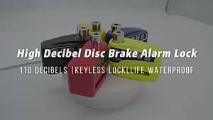 1PCS Bike Motorcycle Alarm Disc Brake Lock 110dB Bicycle Wheel Disk Padlock Security Anti-Theft Lock Scooter Alarma Motocicleta
