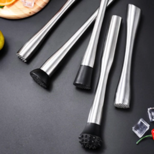 ไม้บดค็อกเทล Muddler cocktail แท่งสากสเตนเลสบดค็อกเทล บดผลไม้ บดอาหาร ที่บดผลไม้มือกด