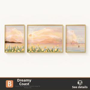 HAOJIUBUJIAN | Nordic Style Three-panel Landscape Painting Wall Art