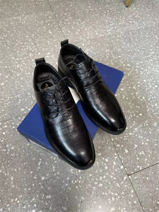 Genuine Leather Oxford Shoes Mens Soft Surface Formal Tie-On Business Casual Shoes Breathable round Toe Rubber Outsole