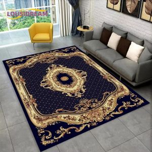 Thảm Trải Sàn Cỡ Lớn Phong Cách Bohemian Nhẹ Nhàng VIKAMA Kiểu Ba Tư Dùng Được Trong Nhà Và Ngoài Trời Dành Cho Phòng Ngủ Phòng Khách Phòng Tắm - Chất Liệu Polyester Có Thể Dùng Làm Thảm Chùi Chân
