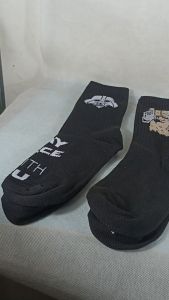 WLW888 Kaos Kaki Skate Panjang Old School Motif Band Warna Hitam KAos Kaki Motif Olahraga