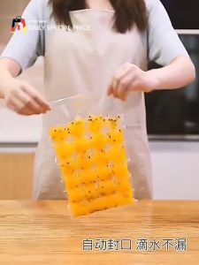 10pcs(Ice Cubes 240pcs) Disposable Ice Cube Mold Bag Juice Coffee Water Cola Self-seal Ice Cube Maker