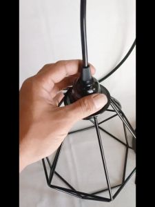 KR 1 Set Kap Lampu Gantung Diamound Hias Langit Langit Desain Minimalis Dekorasi Cafe