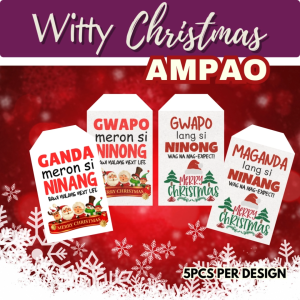 5pcs Christmas Angpao Ampao Money Envelope Witty Message